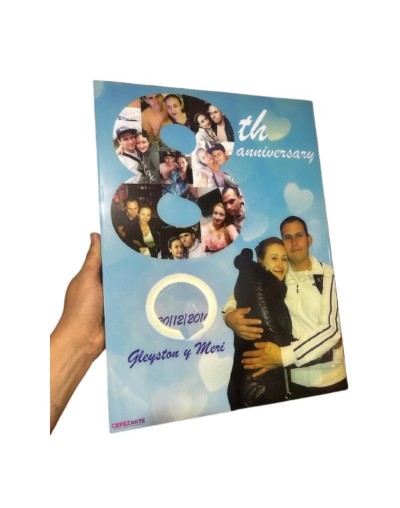 Cuadro Decorativo Personalizado En Resina Cerezarte 30x40 Cm