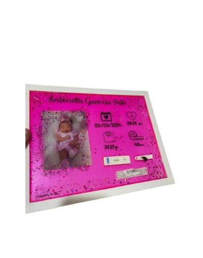 Cuadro Decorativo Encapsulado En Resina 33x26 Cm