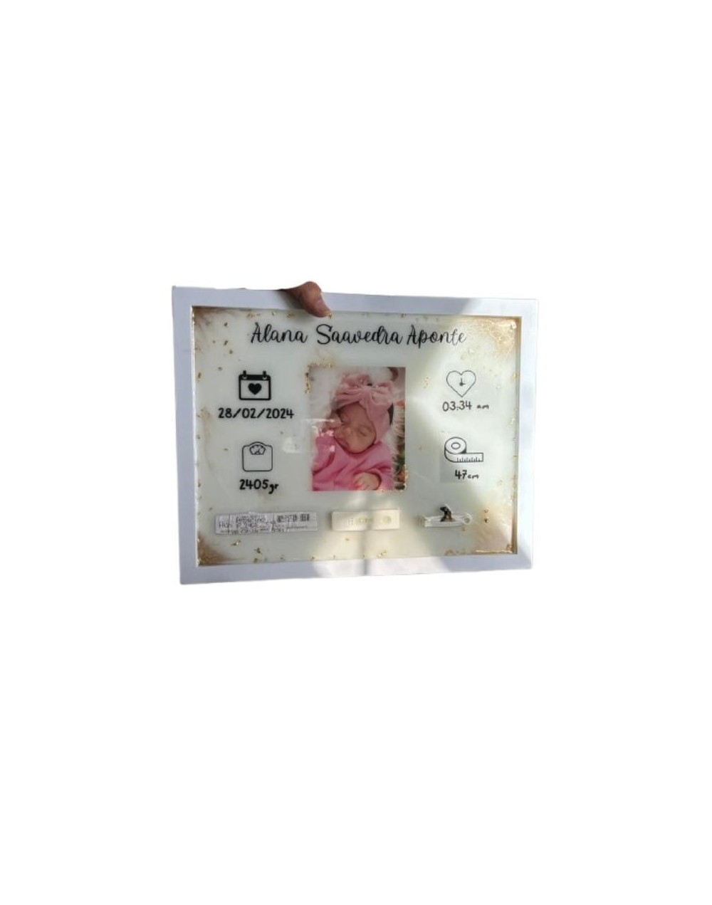 Cuadro Decorativo Encapsulado En Resina 33x26 Cm
