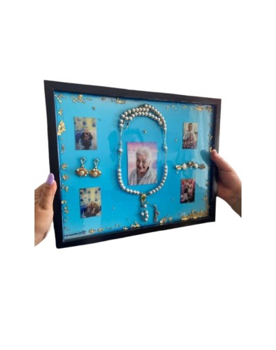 Cuadro Decorativo Encapsulado En Resina 33x26 Cm