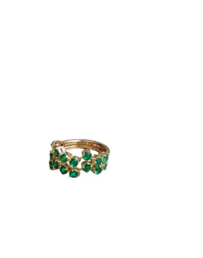 Anillo Constelación de Oro 18k y Esmeraldas