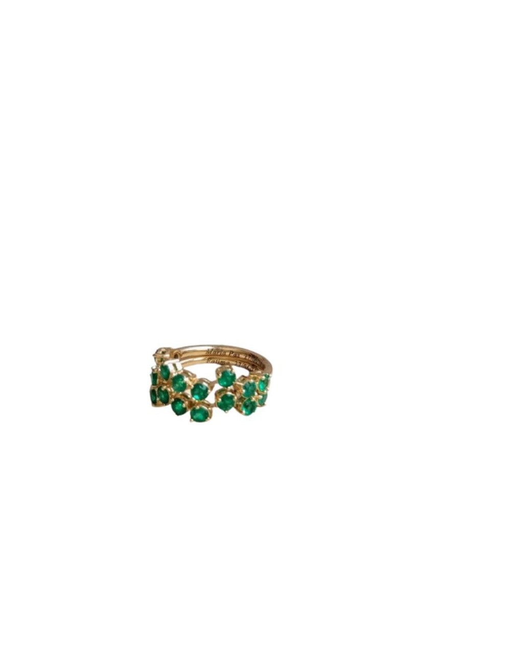 Anillo Constelación de Oro 18k y Esmeraldas