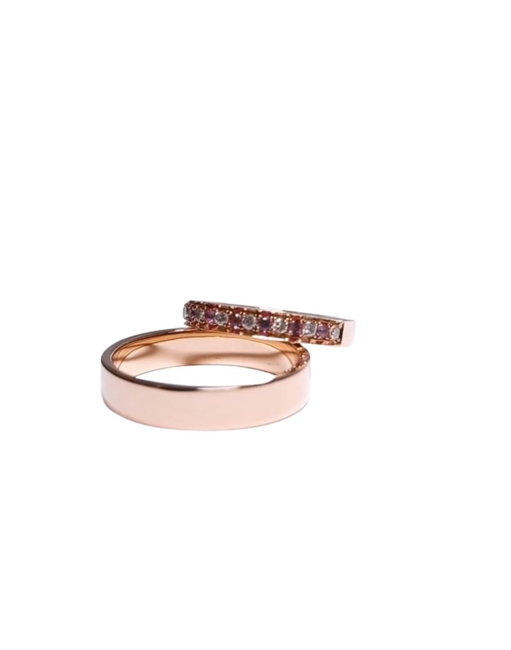 Argollas de Matrimonio  en oro rosado 18k 