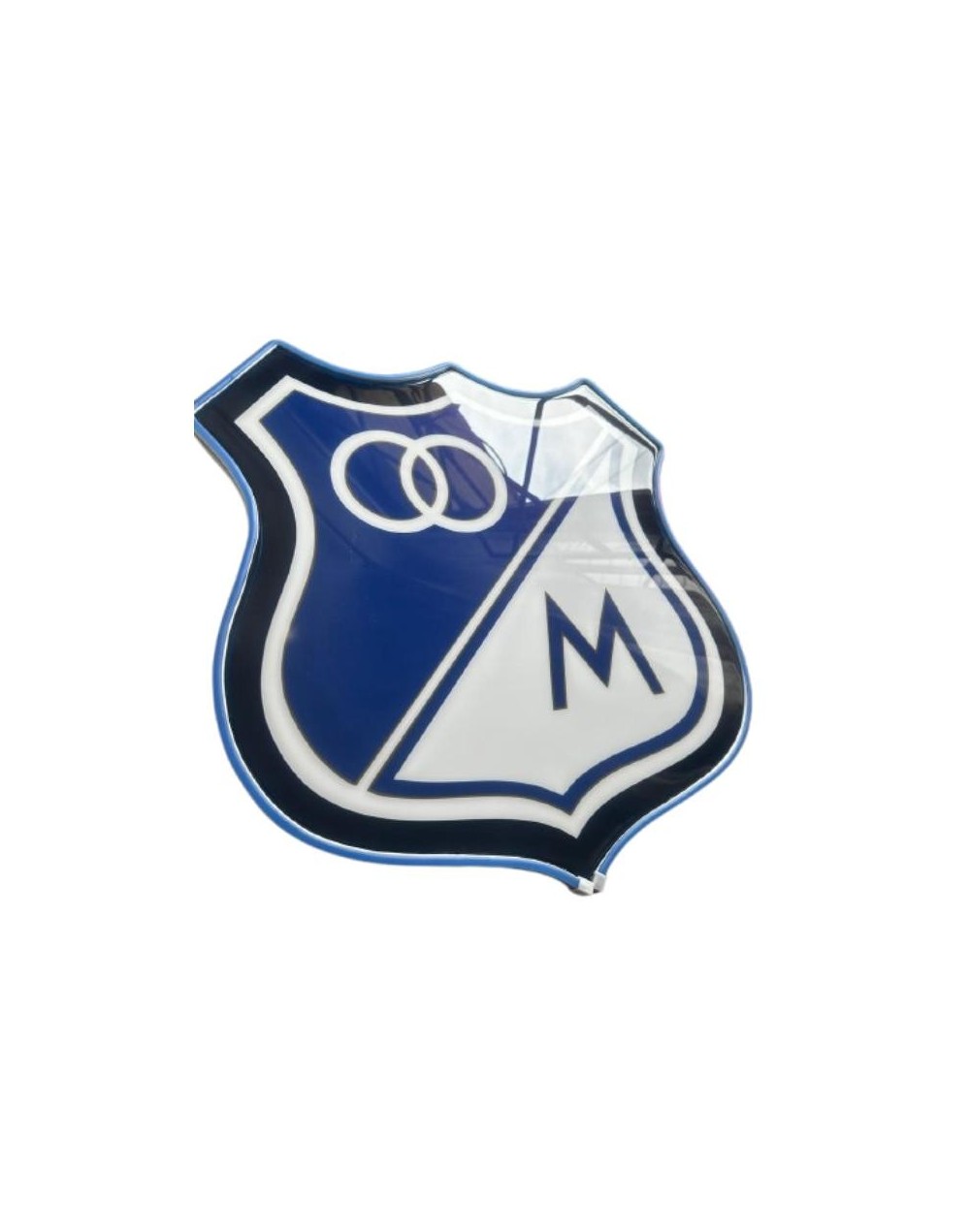 Cuadro Escudo Millonarios Resina Luz Led 33x32 Cm