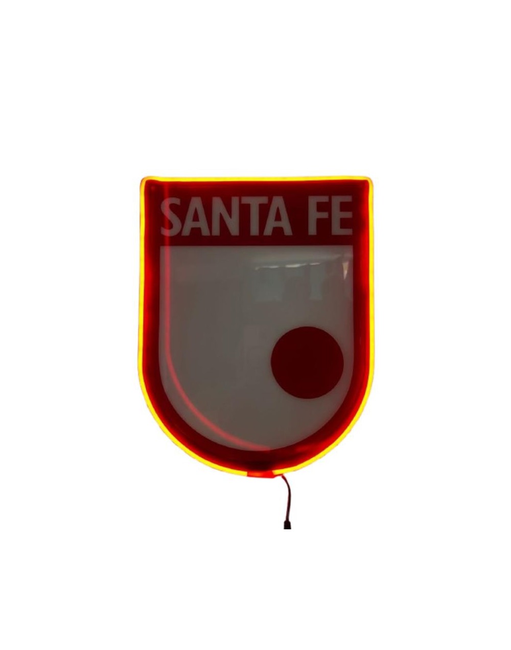 Cuadro Escudo Santa Fe Resina Y Luz Led 32x24 Cm
