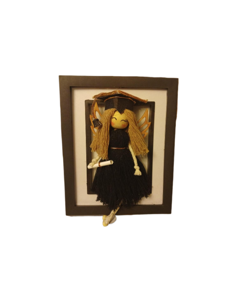 Portaretrato De Muñeca Hecha A Mano, Regalo De Graduacion.