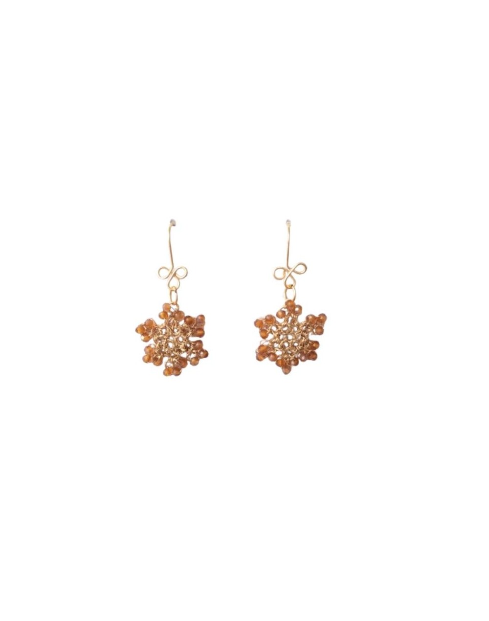 ARETES ESTRELLA MINI OCRE