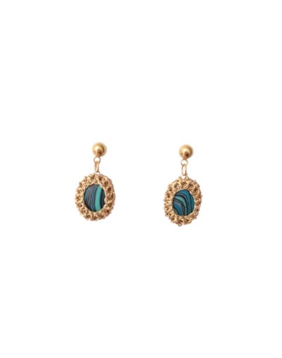 ARETES ENGASTE CERRADO RAYAS
