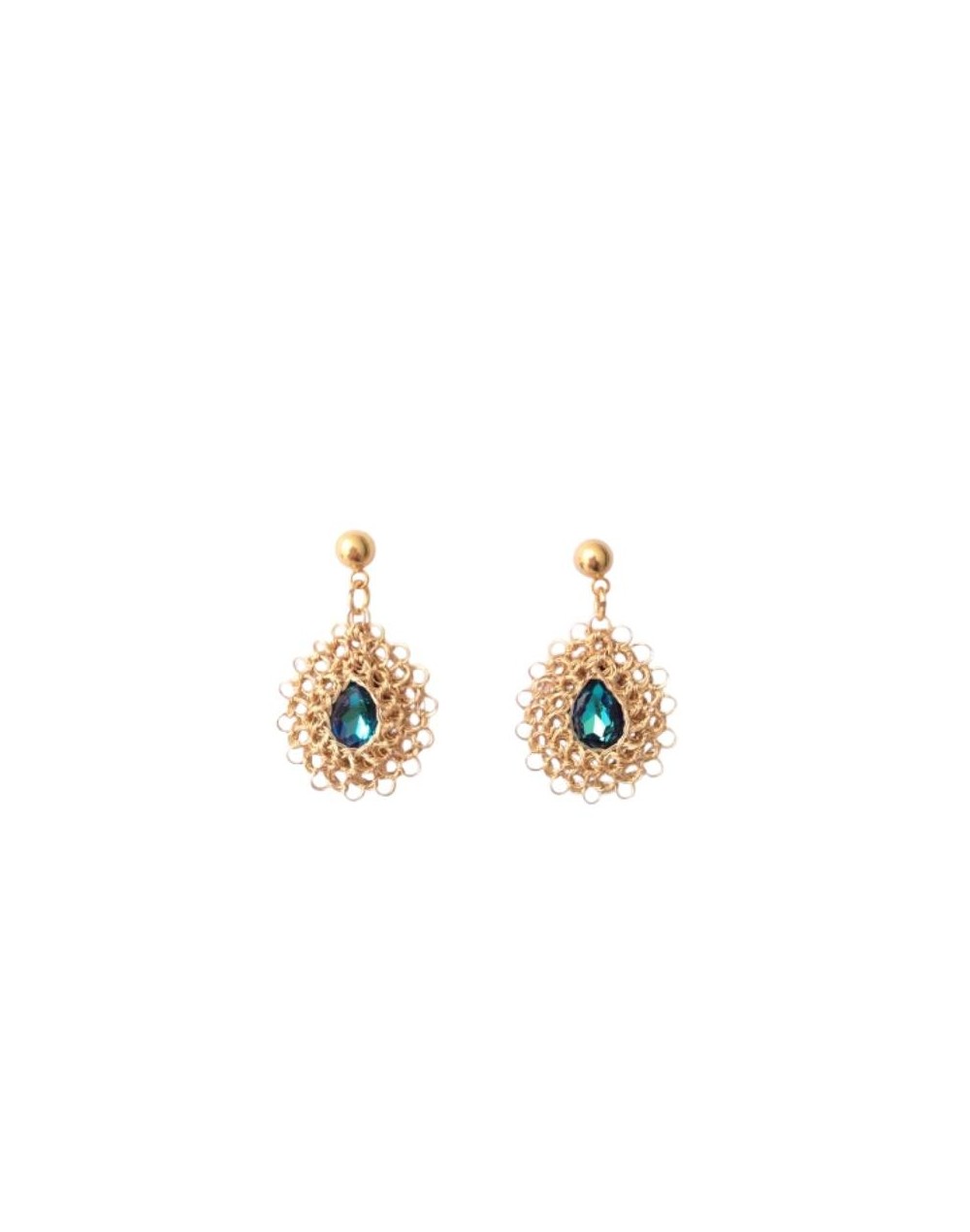 ARETES ENGASTE GOTA PEQUEÑO