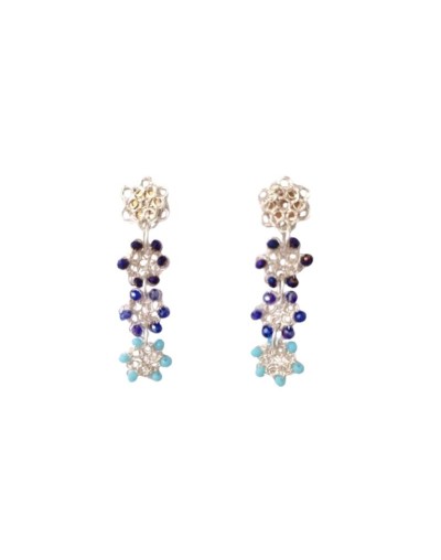 ARETES CIRCULOS AZULES