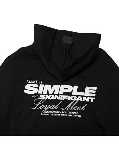 HOODIE NEOCLASIC MAKE SIMPLE NEGRO