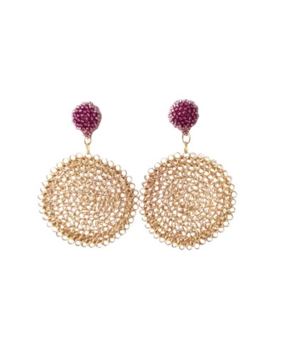 ARETES  MAXI  ROSA ROCALLA