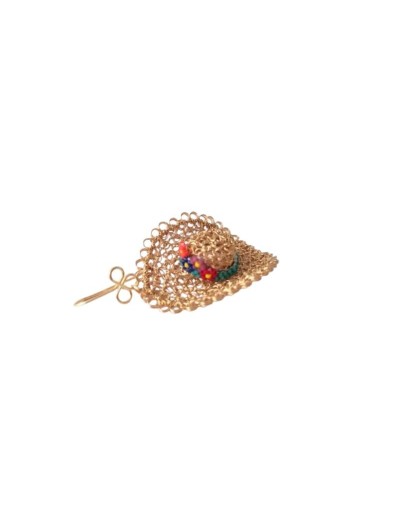 ARETES SOMBRERO CINTA OSCURA