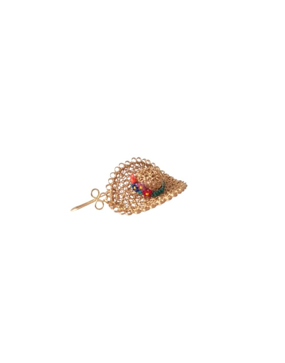 ARETES SOMBRERO CINTA OSCURA
