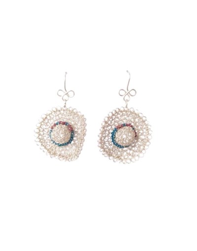 ARETES SOMBREROS PLATA