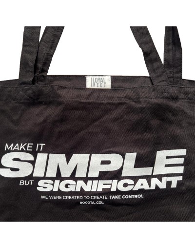 TOTE BAG NEGRA MAKE SIMPLE