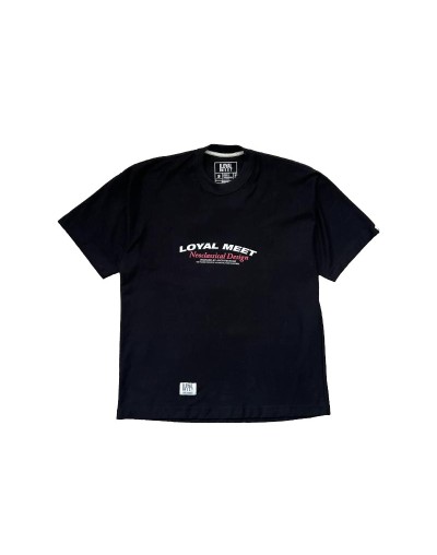 CAMISETA OVERSIZE MAKE IT SIMPLE NEGRA
