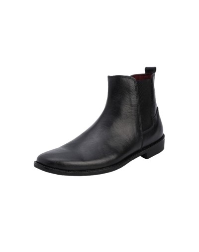 Botas Chelsea en cuero negras para caballero