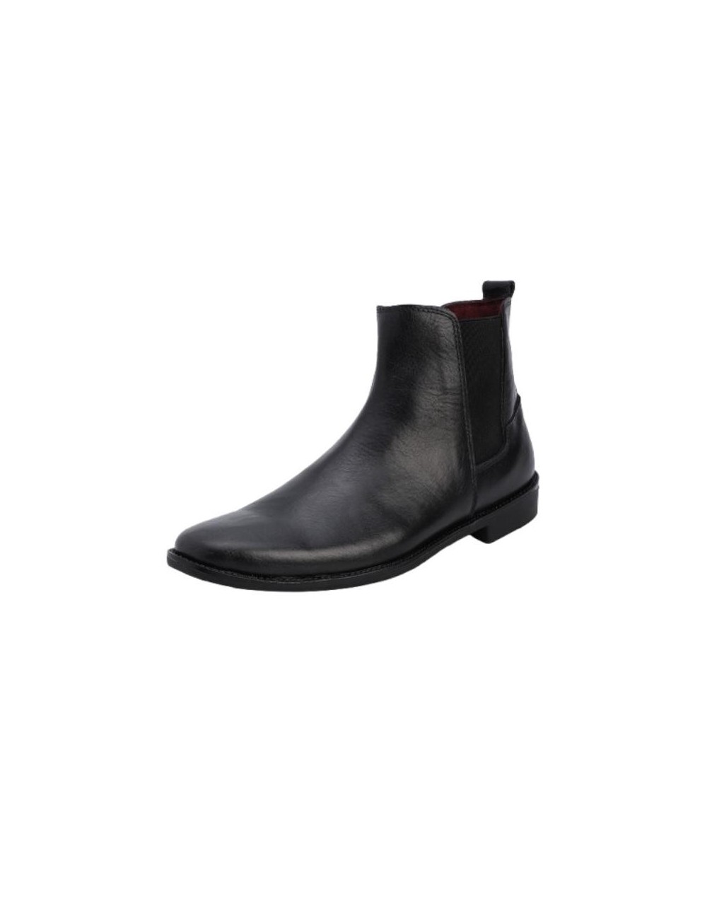 Botas Chelsea en cuero negras para caballero