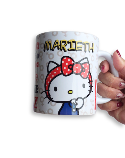Mug Hello Kitty Empoderada - Fuerza y Motivación en Cada Sorbo