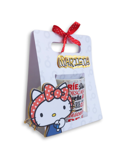 Mug Hello Kitty Empoderada - Fuerza y Motivación en Cada Sorbo