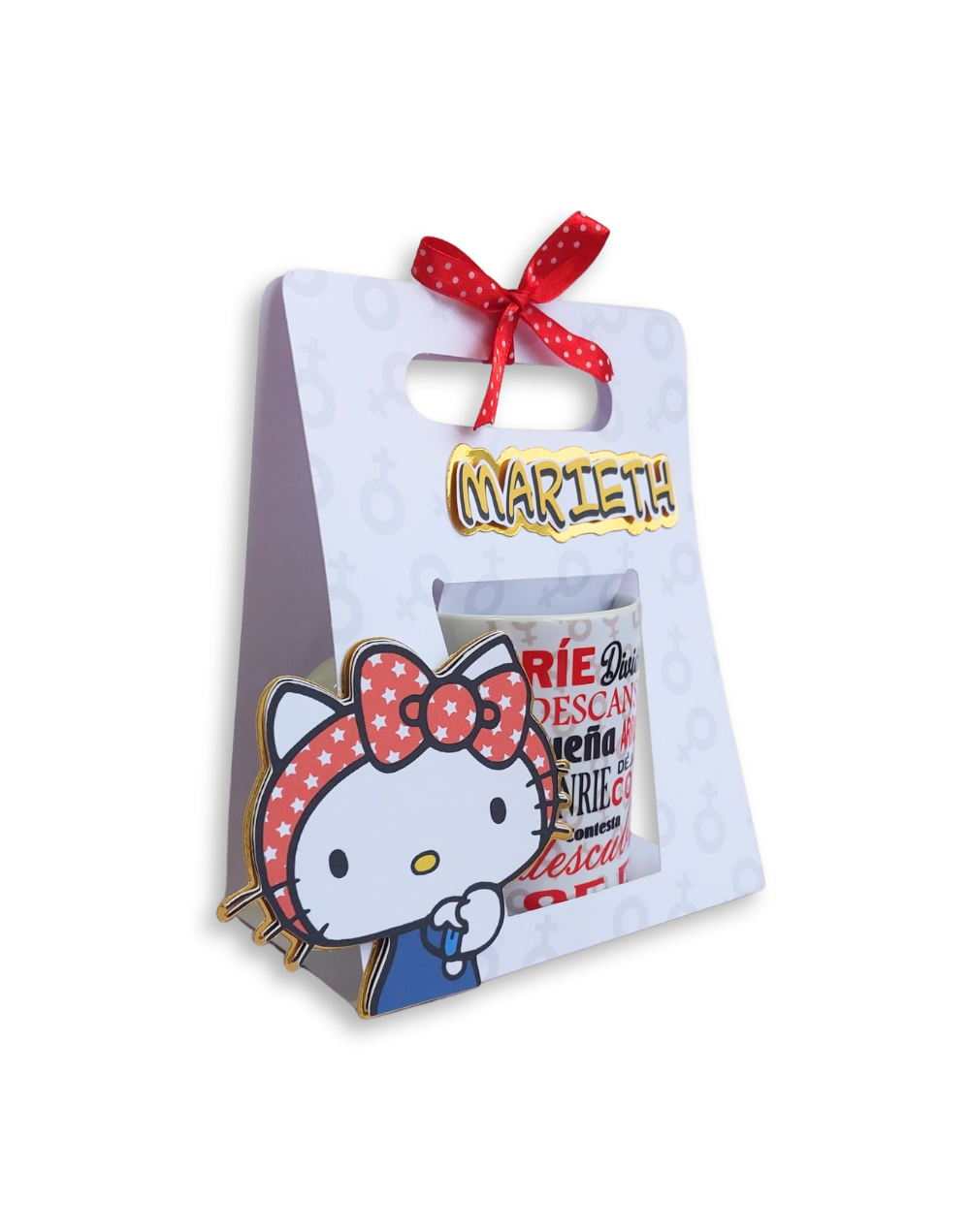 Mug Hello Kitty Empoderada - Fuerza y Motivación en Cada Sorbo