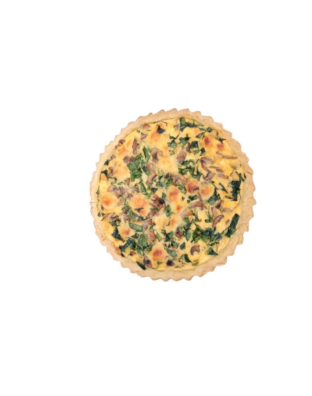 Quiche Espinaca y queso Mozarella 10 porciones