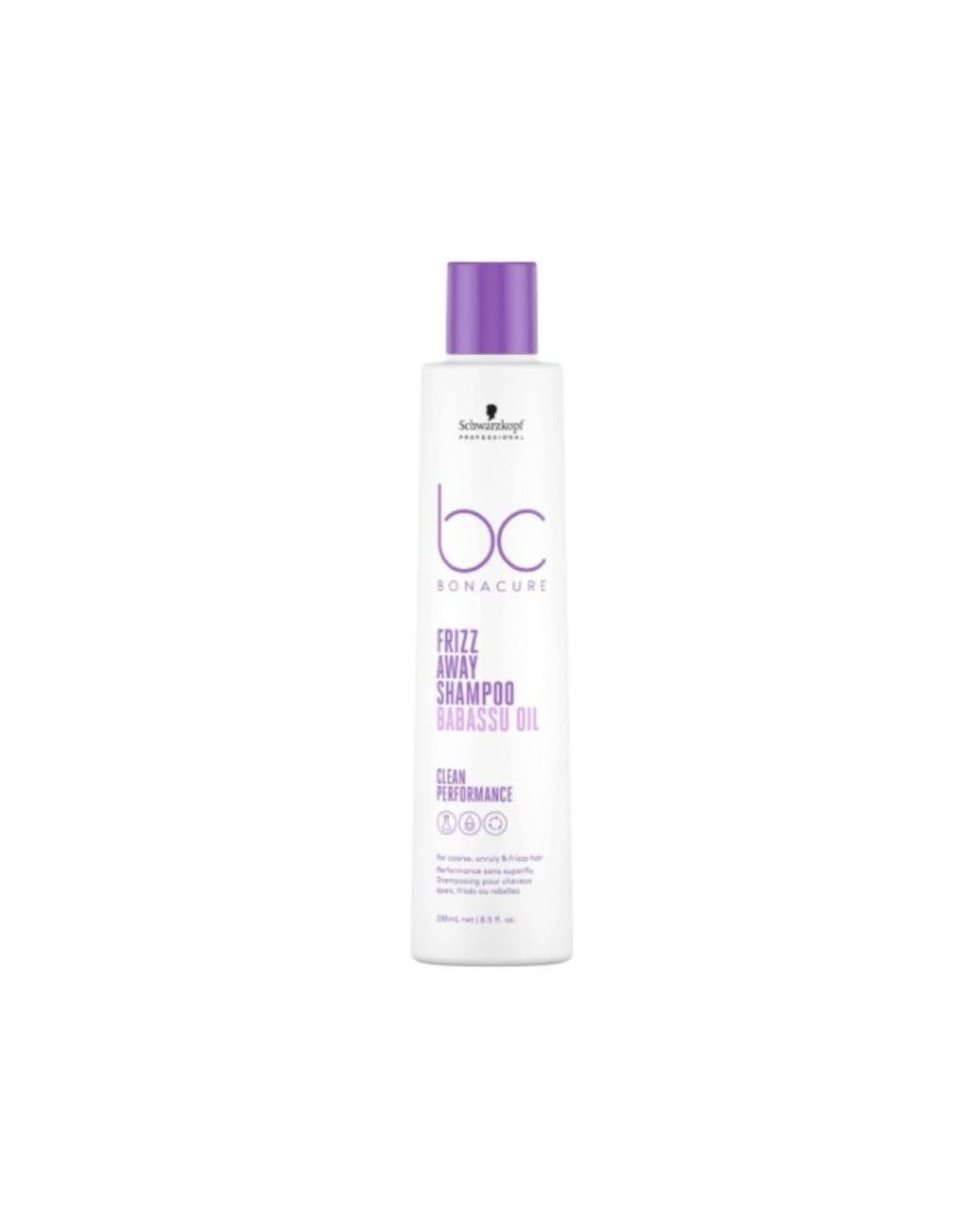 SCHWARZKOPF BONACURE FRIZZ AWAY SHAMPOO BABASSU OIL 250ML