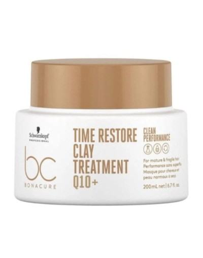 SCHWARZKOPF BONACURE TIME RESTORE CLAY TERATMENT Q10 200ML