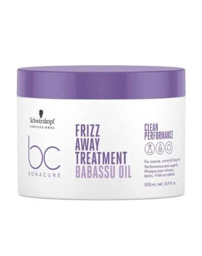 SCHWARZKOPF BONACURE FRIZZ AWAY TREATMENT BABASSU OIL 500ML
