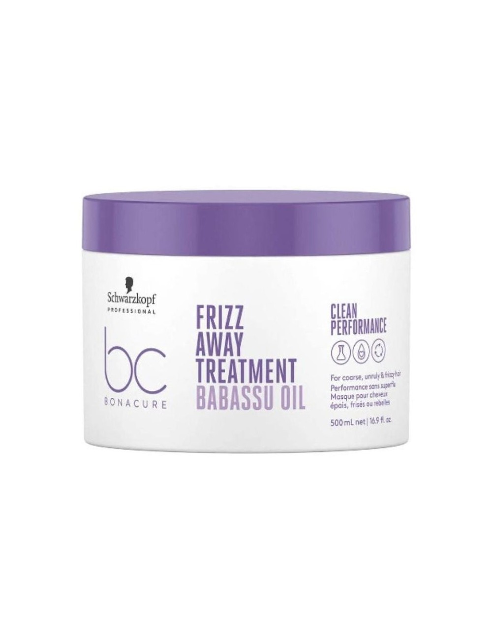 SCHWARZKOPF BONACURE FRIZZ AWAY TREATMENT BABASSU OIL 500ML