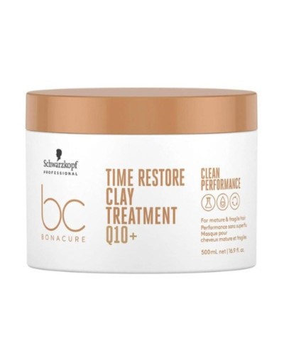 SCHWARZKOPF BONACURE TIME RESTORE CLAY TREATMENT Q10 500ML