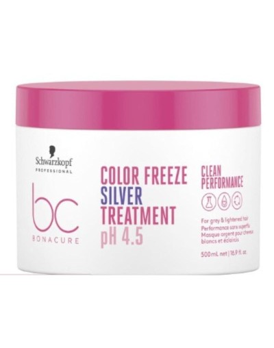 SCHWARZKOPF BONACURE COLOR FREEZE SILVER TREATMENT PH 4.5 500ML