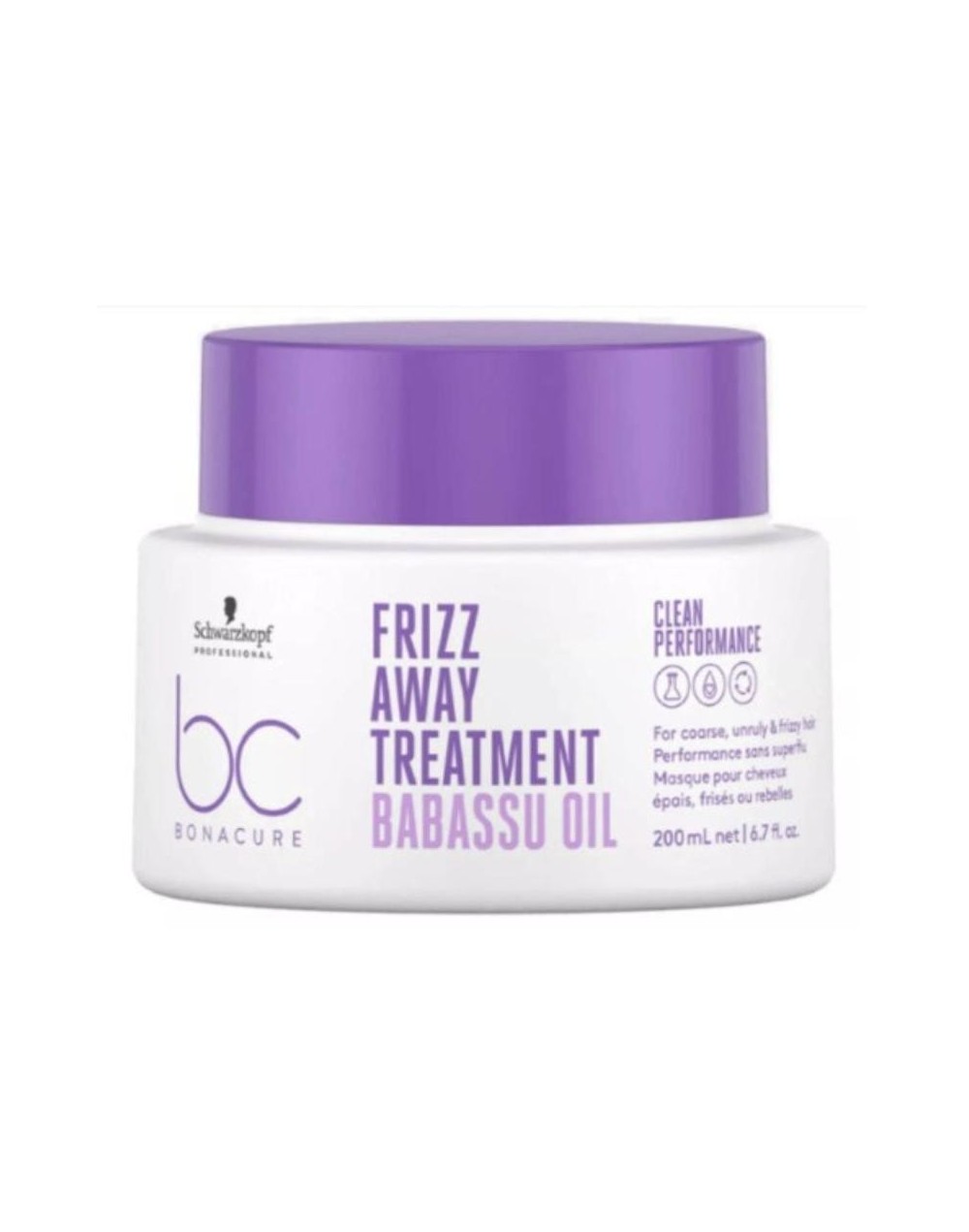 SCHWARZKOPF BONACURE FRIZZ AWAY TREATMENT BABASSU OIL 200ML
