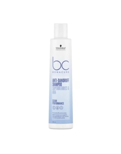 SCHWARZKOPF BONACURE ANTI DRANDRUFF SHAMPOO SUPERBERRIES AND AHA 250ML