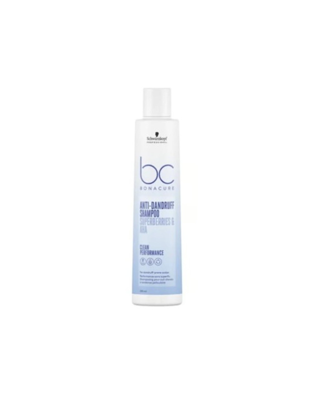 SCHWARZKOPF BONACURE ANTI DRANDRUFF SHAMPOO SUPERBERRIES AND AHA 250ML