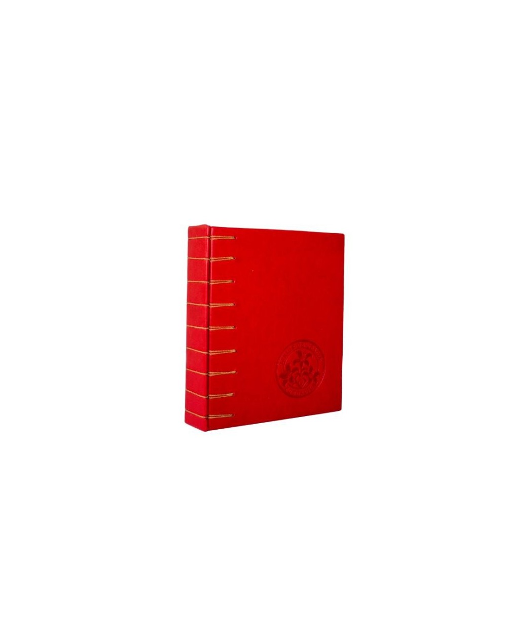 Libreta Belga 1/4 Rojo hilo café