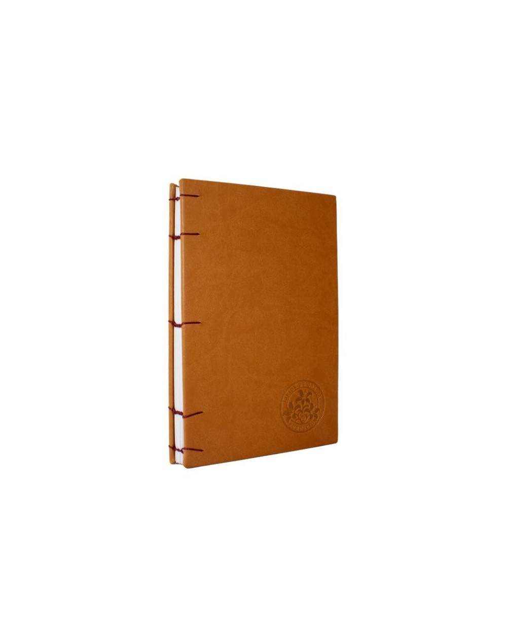 Libreta Copta Capuchino hilo rojo