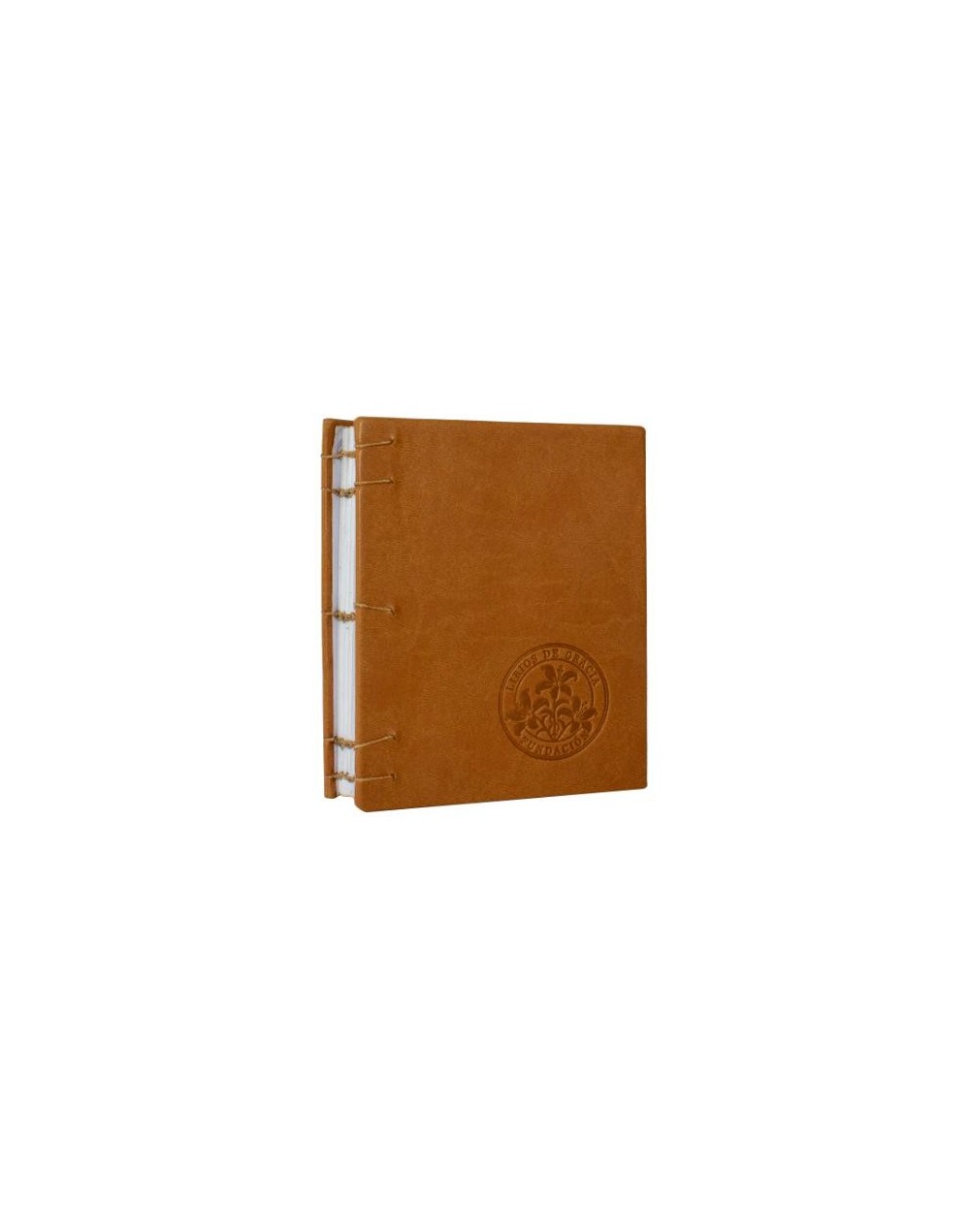 Libreta Copta 1/4 Capuchino hilo café