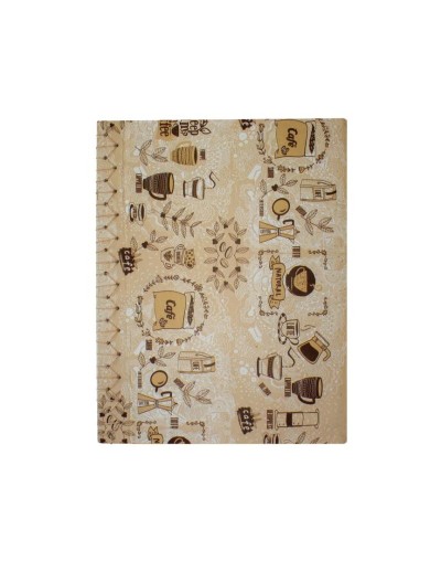 Libreta Japonesa Café hilo beige
