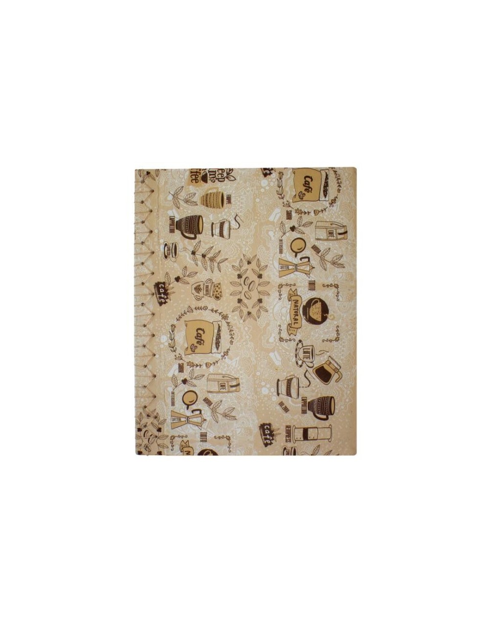Libreta Japonesa Café hilo beige