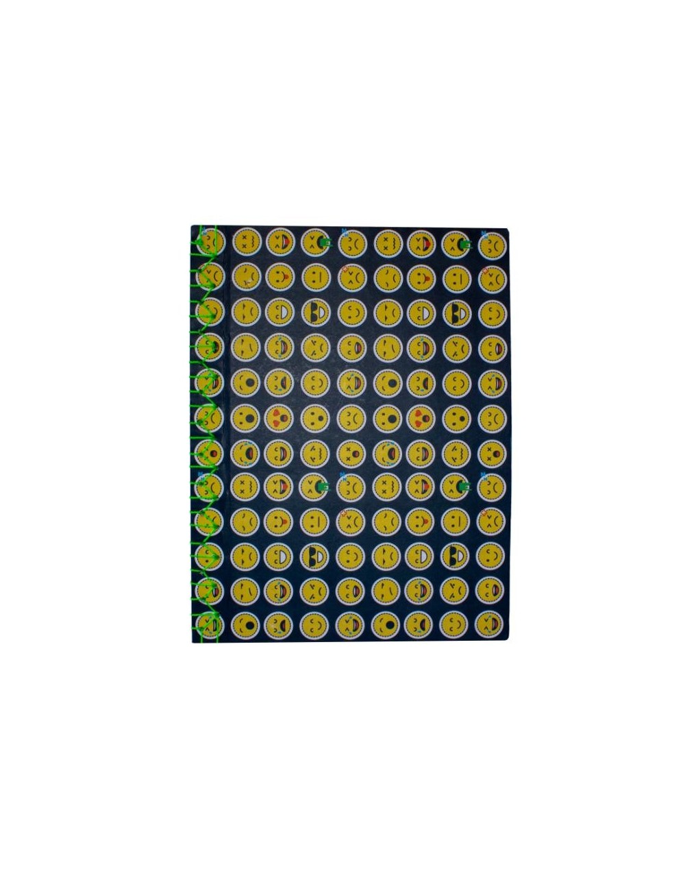 Libreta Japonesa Caras hilo verde fluorescente