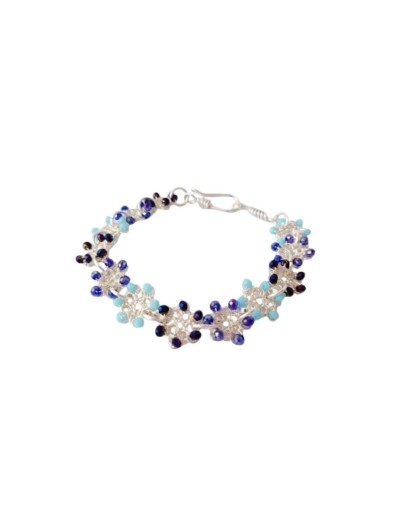 PULSERA CIRCULOS AZUL