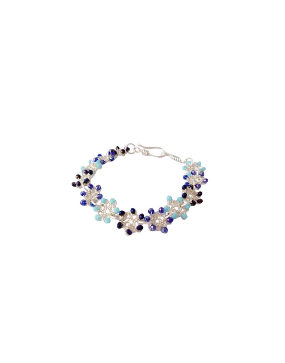 PULSERA CIRCULOS AZUL