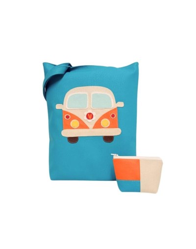 BOLSO VINTAGE MINIVAN + MONEDERO