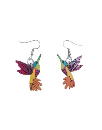 ARETES EN TOTUMO COLIBRI