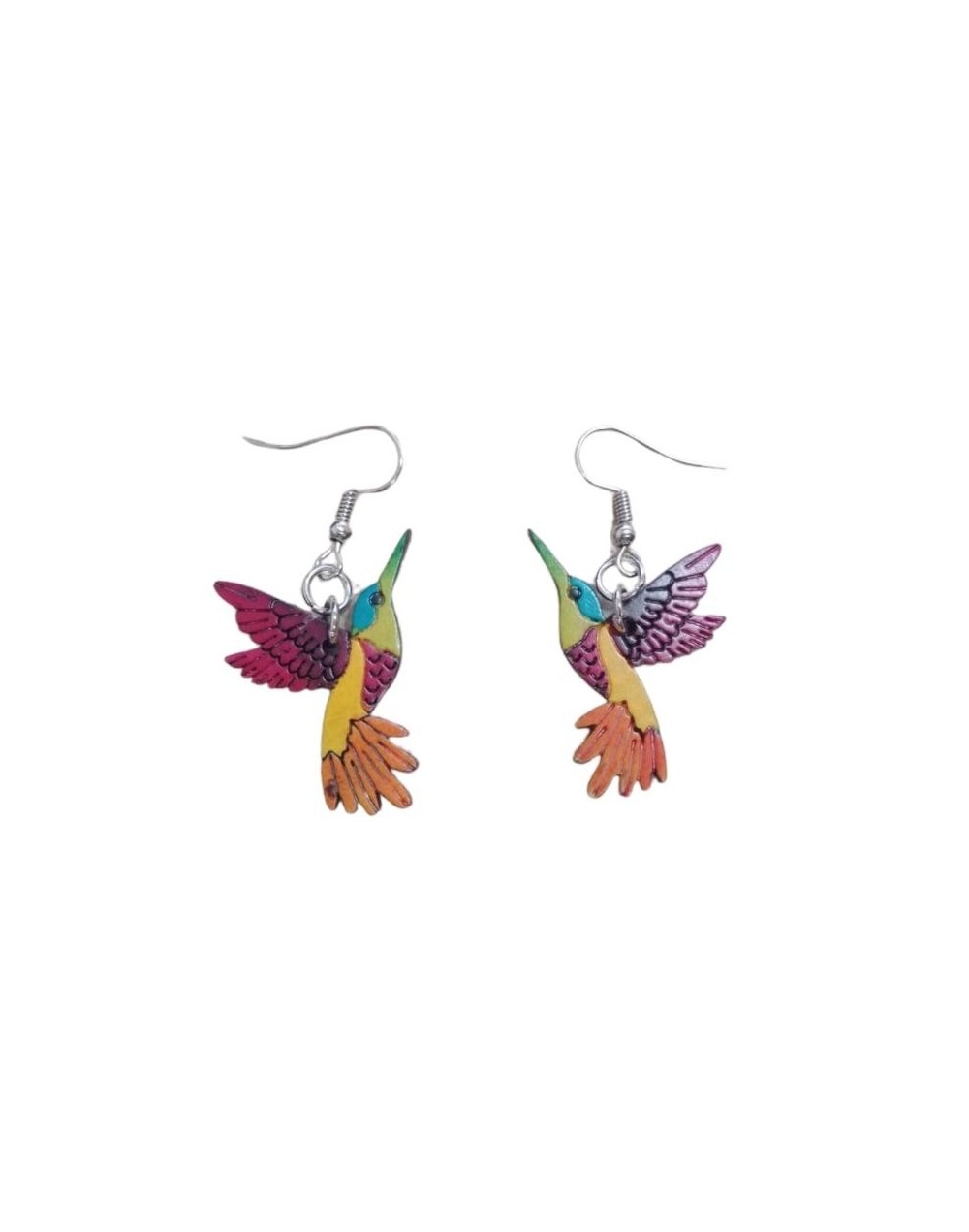 ARETES EN TOTUMO COLIBRI