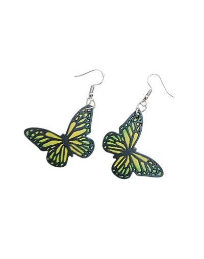 ARETES EN TOTUMO MARIPOSA