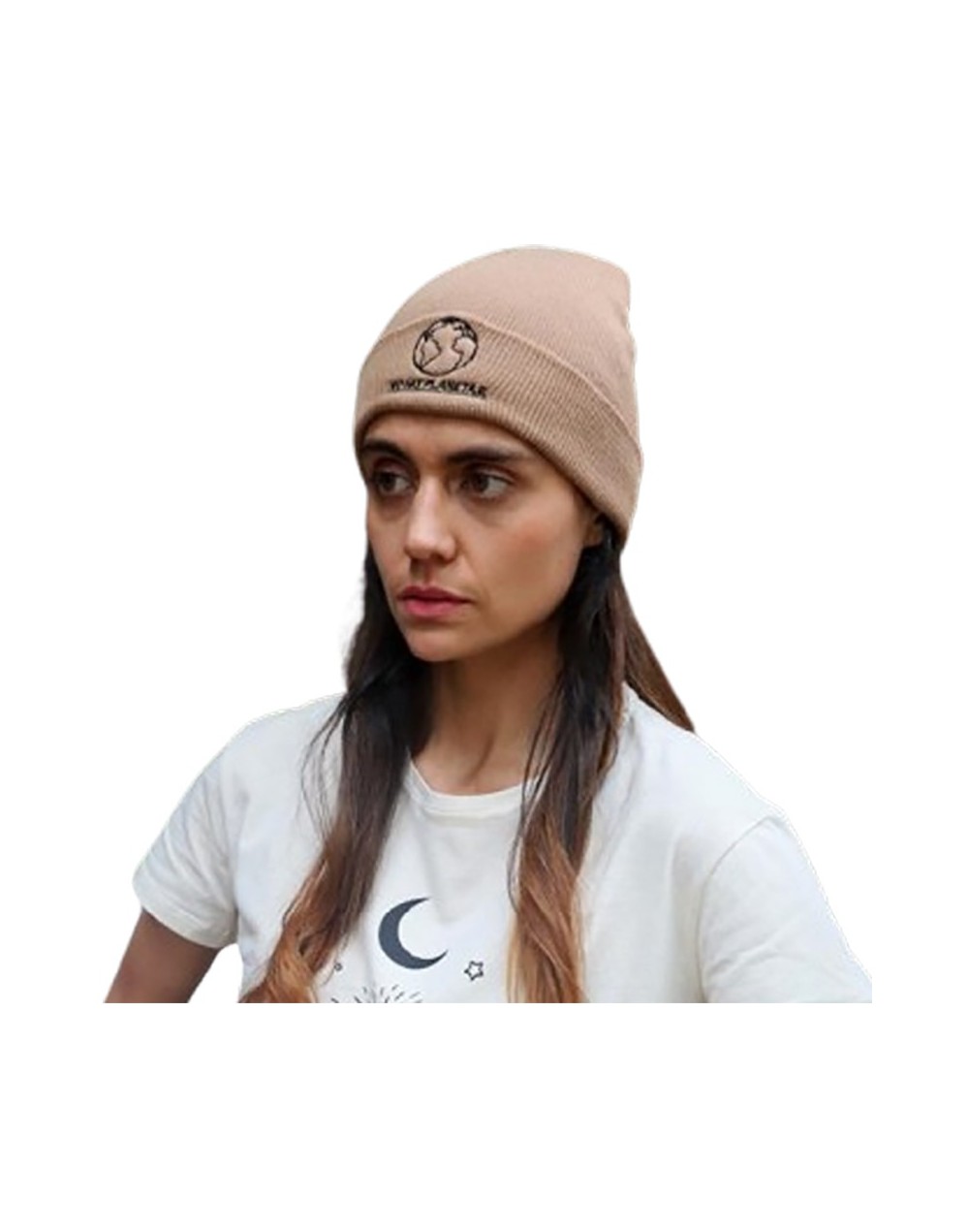 Gorro Tejido -  Bordado No hay planeta B