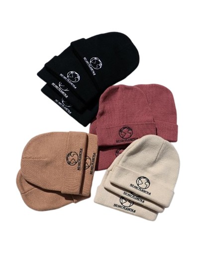Gorro Tejido -  Bordado No hay planeta B